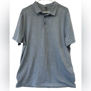 Lululemon Men's Light Blue Collared Polo Shirt Size XL